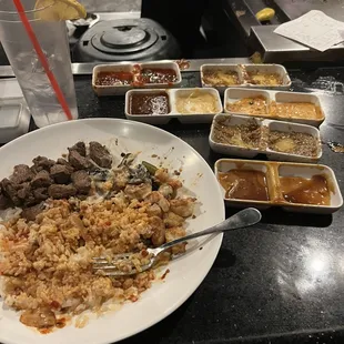 Lots of sauce options