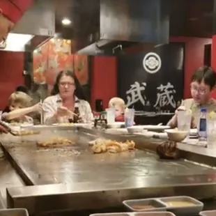 Why go to a Benihana styled restaurant and be charged additional for the fried rice they prepare in front of you? $65 without the fried rice