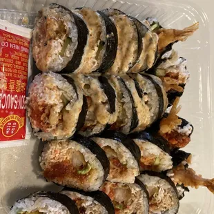 Miyamoto and dragon rolls