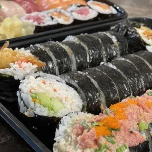 sushi and sashimi, sushi, food, sashimi