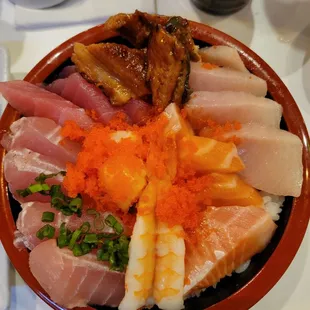 Chirashi bowl - freshest fish &amp; rice was perfect!