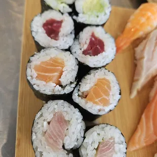 sushi and sashimi, food, sashimi, sushi