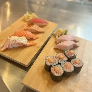sushi and sashimi, food, sashimi, sushi