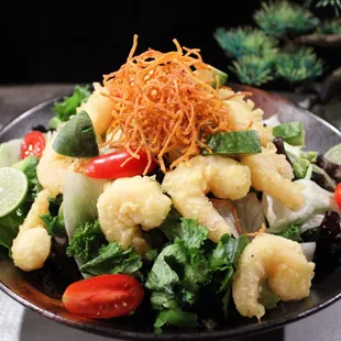 Rock Shrimp Tempura Salad