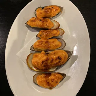 Baked Green Mussels (6pcs)