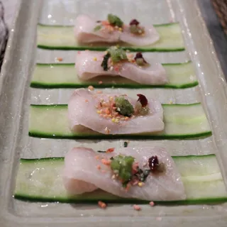 Kanpachi Carpaccio (4pcs)