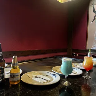 Drinks to get the night started.