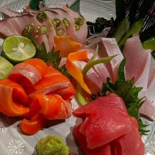 food, sashimi, sushi and sashimi, sushi