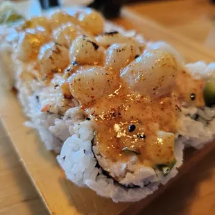 Baked Scallop Sushi