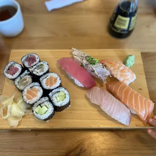 Nigiri Lunch Special (excuse my toddler&apos;s sticky hand lol)