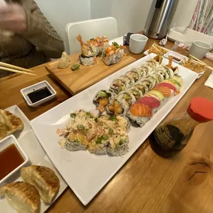 sushi and sashimi, food, sushi, sashimi