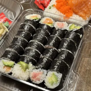 sashimi, sushi, sushi and sashimi, food