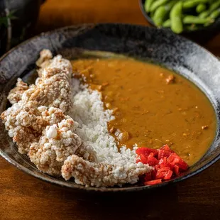 a bowl of rice and vegetables