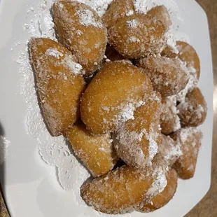Fried sugar donut stop