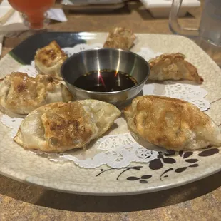 Pan fried gyoza