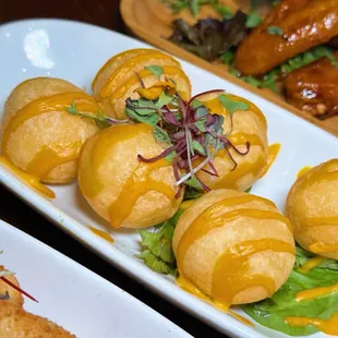 a variety of appetizers