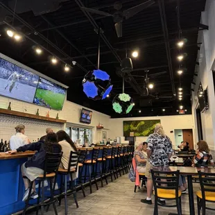 people sitting at the bar