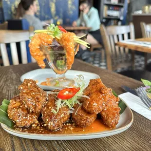 Rock Shrimp chicken, VS. Wings