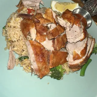 Crispy Duck Over Rice