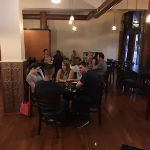 Ample seating for wine or dinner