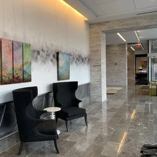 Bonnie Teitelbaum displayed at the Hilton Columbus Downtown front corridor