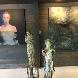 Yuri Darash painting, Debra Fritts sculptures, Randall LaGro painting