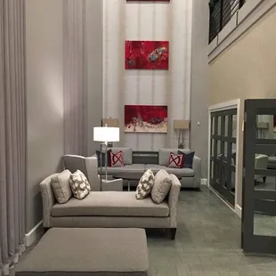 Installation of Wendy Franklin artwork in Condo lobby