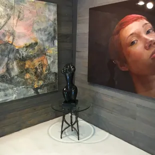 Randall LaGro, David Hostetler sculpture, Yuri Darash painting