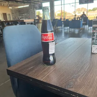 Sitting area w/ a Mexican coke