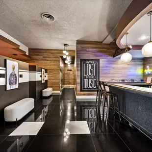 interior, sushi and sashimi