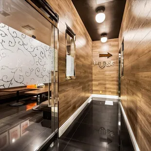 interior, sushi and sashimi