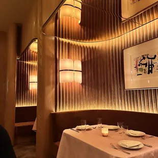 interior, sushi and sashimi
