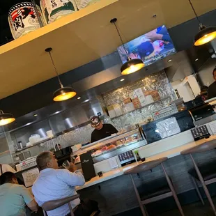 customers at the counter