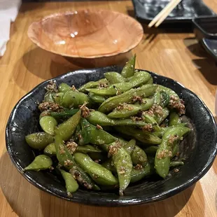 Garlic Edamame