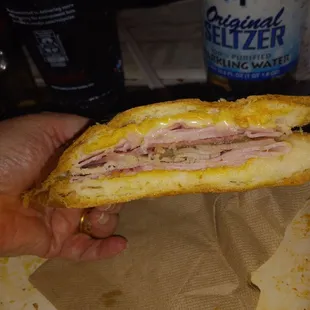 My half of our Cuban sandwich,  delicious!
