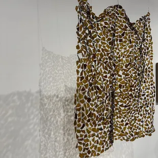 Glass shards as fabric.