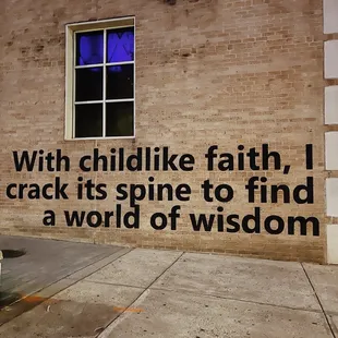 Outside as you walk out! Thought it was so cute to read leaving.