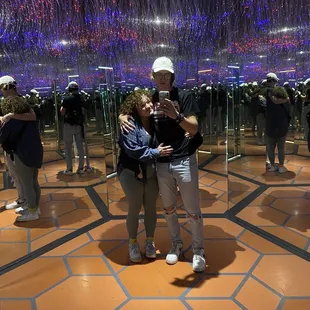Me and my SO in the "infinity room"