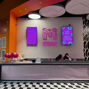 Information desk.