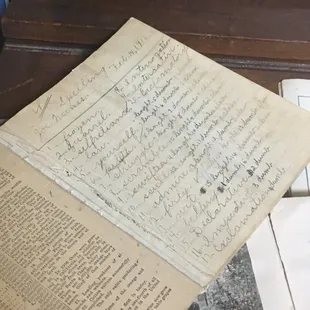 School workbook from 1916