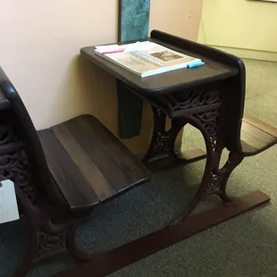 Former school desks