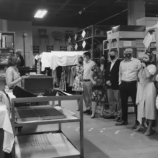 Back office tours..JAZZ Brunch event. Archive Room