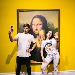 Selfie with Mona Lisa