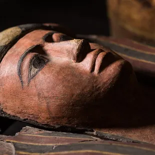 Ancient Egyptian coffin on display at Museum of World Treasures