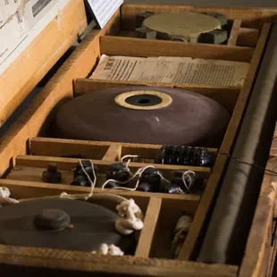 World War II mine kit on display at Museum of World Treasures in Wichita, KS