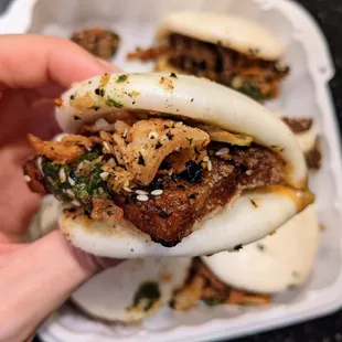 Lemongrass Pork Belly Bao. Part of my assorted Bao Six Pack ($19.50 with upcharges for certain items).