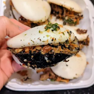 Spicy Sichuan Eggplant Bao. Part of my assorted Bao Six Pack ($19.50 with upcharges for certain items).