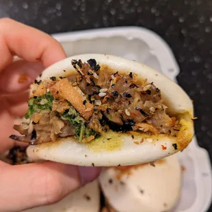 Maitake Mushroom Bao. Part of my assorted Bao Six Pack ($19.50 with upcharges for certain items).