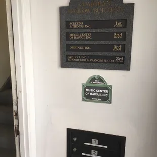 Located on 2nd floor of this building