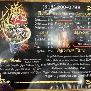 To-go Menu